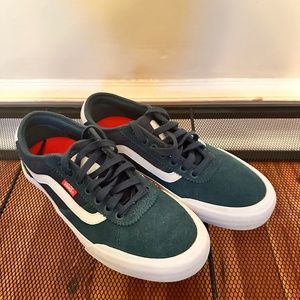 Green Lace-up Vans Sneakers